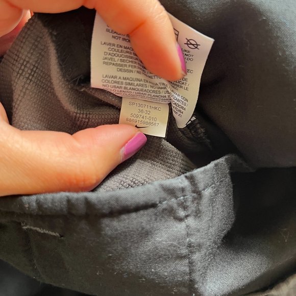 NIKE GOLF DRI FIT TOUR PERFORMANCE Pants Plaid Gray Black SZ 36x32 Stretch Mens - Picture 12 of 12